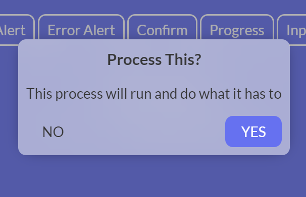 Pexxalert Confirm Dialog